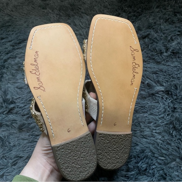 ▪️NIB Sam Edelman Ezel Embellished Two Strap Slide Sandal - Picture 8 of 10